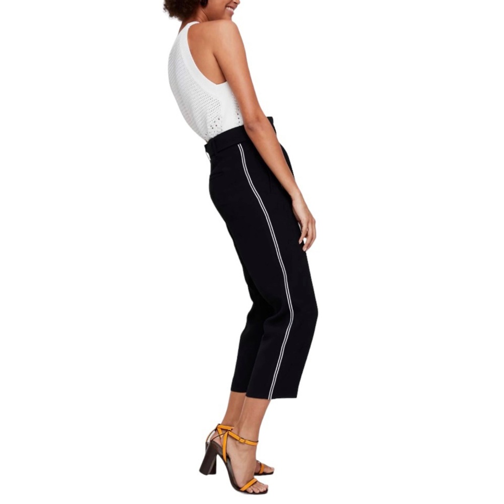 Wilfred Aritzia Straight High Waist Pants Side Stripes